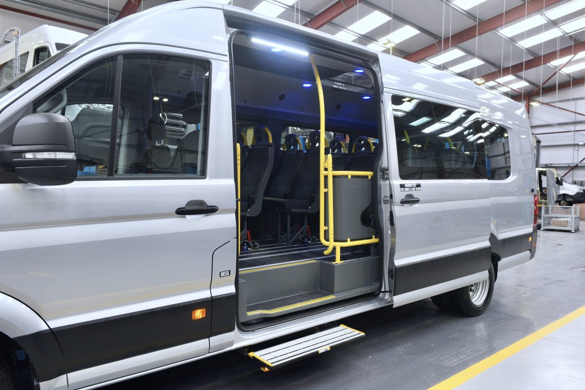 Accessible converted VW Crafter minibus