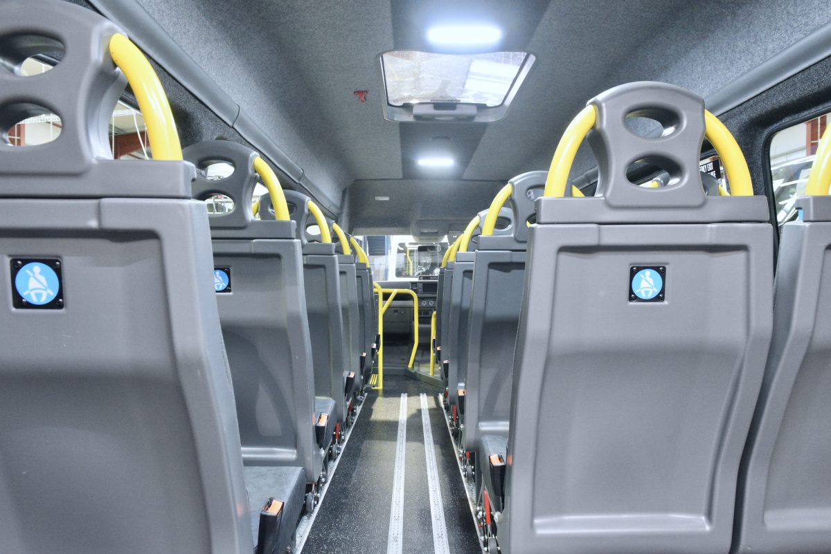 Accessible converted VW Crafter minibus - seats